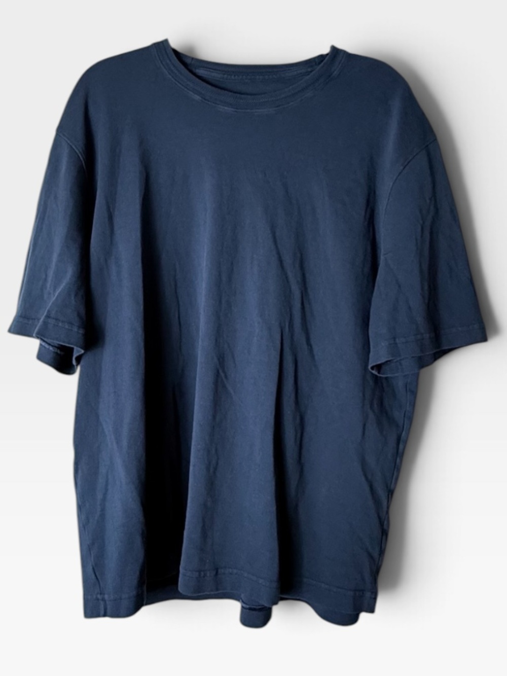 Lululemon Men's Short Sleeve T-Shirt Navy Blue (NOTE MEASUREMENTS FOR SIZE) (A1)